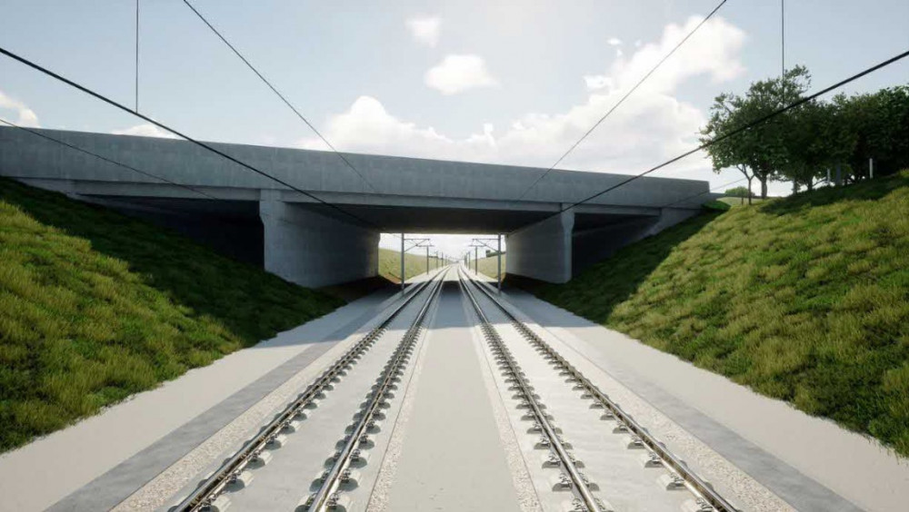 The cutting will pass under the A46 (image via planning application)