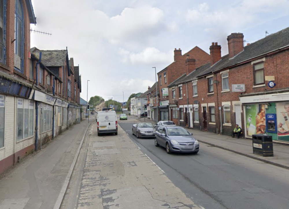 Police stopped and searched a Vauxhall Astra on King Street, Fenton, last week (Google).