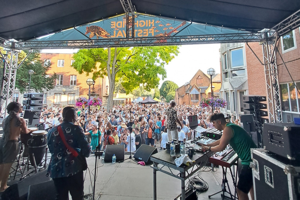 Hundreds of people saw 80+ acts perform at High Tide Festival 2024 in Twickenham on 27 July (credit: High Tide Festival).