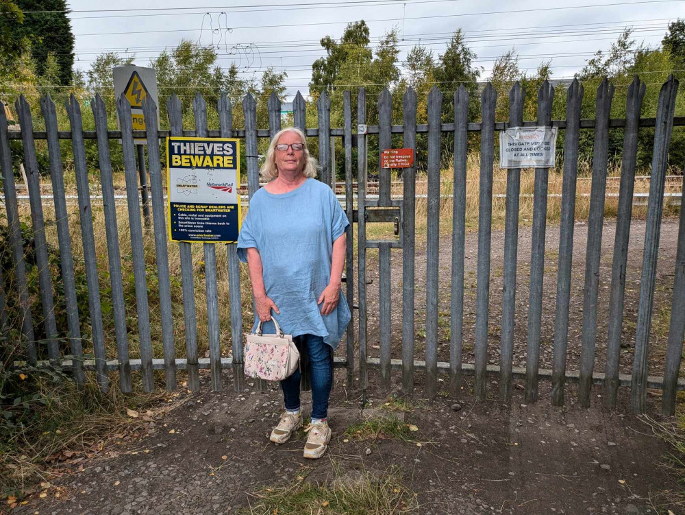 The land is near the railway line into Alsager.  (Photo: Nub News)