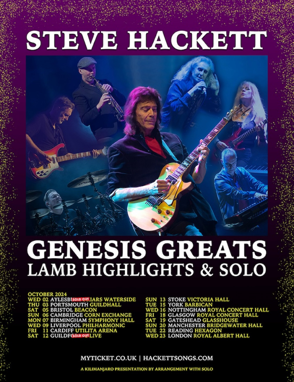 Steve Hackett Genesis Greats Lamb Highlights and Solo Tour Steve Hackett Genesis Greats Lamb Highlights and Solo Tour