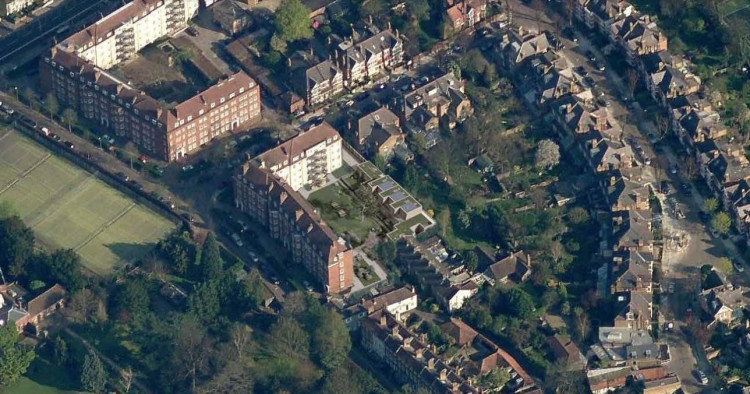 Davies Murch has submitted yet another application to redevelop the plot on Sion Road (image via planning application)