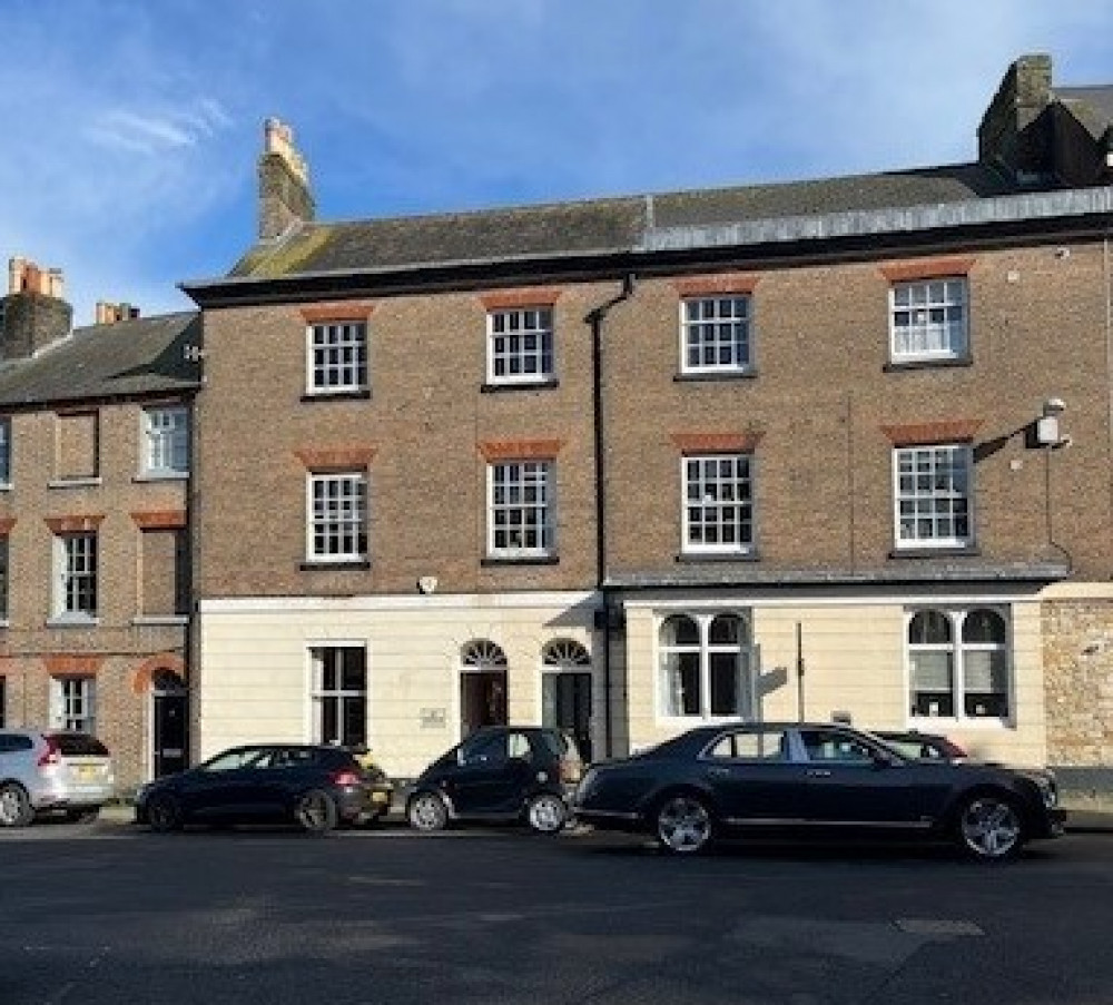 Dorchester Town Council’s offices in North Square where solar panels have been refused.