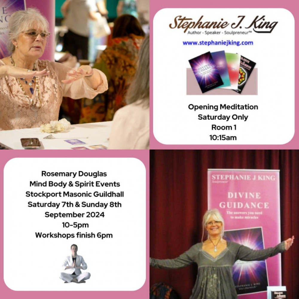 An example of some of the exhibitors you can find at the Mind Body Spirit event.