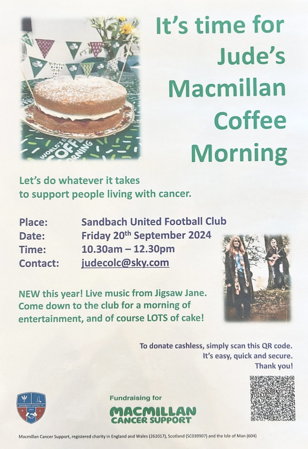 Jude’s Macmillan Coffee Morning Jude’s Macmillan Coffee Morning
