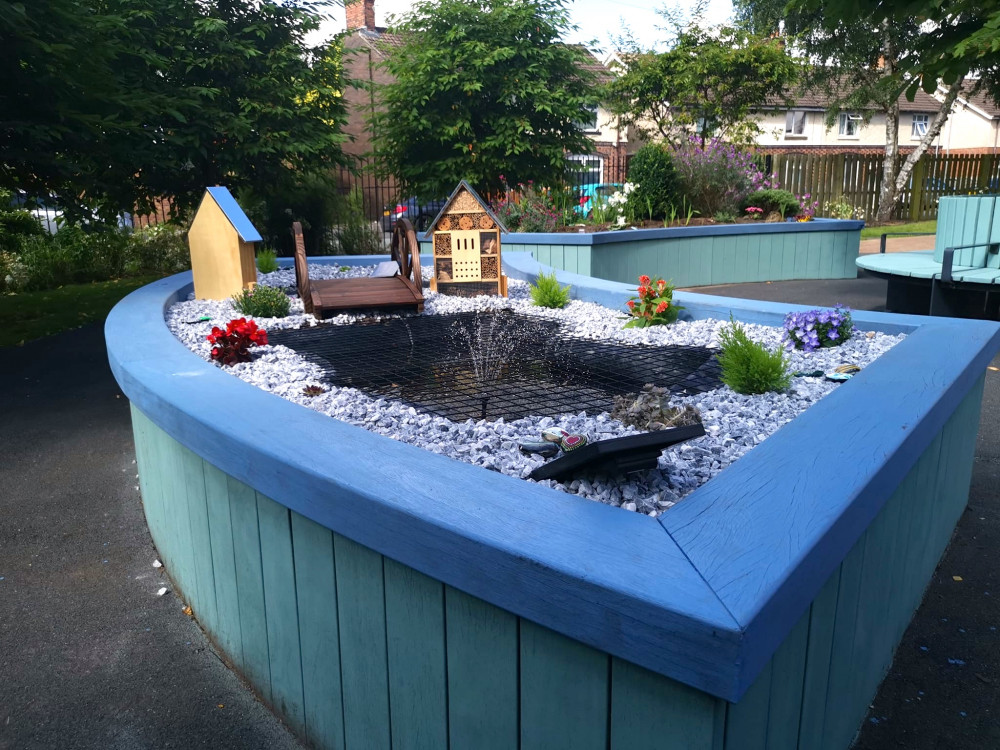 Belong Newcastle-under-Lyme's garden has undergone a makeover thanks to local residents (Belong).