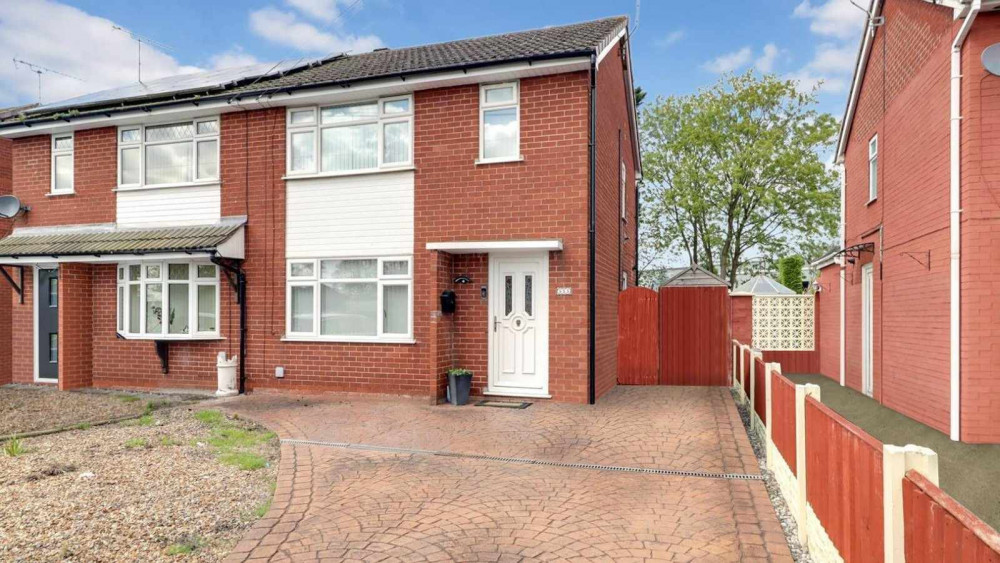 The three-bedroom family home on West Street, Crewe (Stephenson Browne).