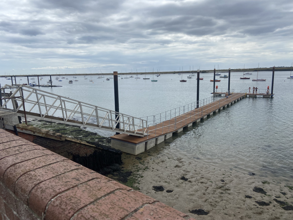 Residents have been eager to try out the new pontoon, having awaited a replacement for two years. (Photo: Chloe Brewster)