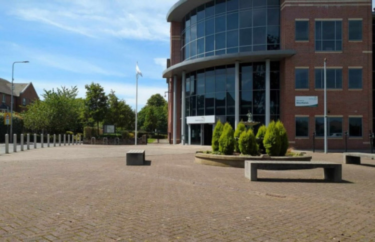 Cheshire East Council HQ, Westfields, Sandbach. (Image - Congleton Nub News / Deborah Bowyer) 