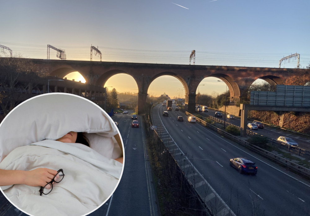 Findings published by Bed Kingdom have suggested that Stopfordians deal with the most sleep disruption in the North West (Images - main: Alasdair Perry / inset: Isabella Fischer, Unsplash)