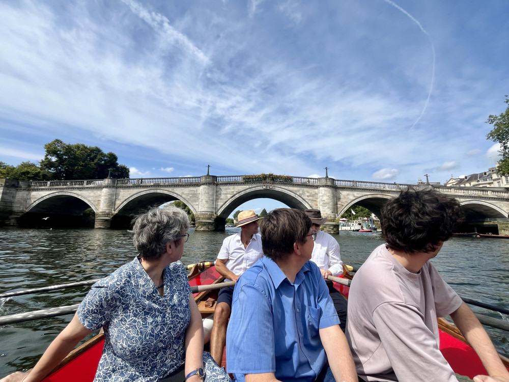 View of Richmond Bridge with the new flowers from The Royal Jubilant (credit: Cesar Medina). View of Richmond Bridge with the new flowers from The Royal Jubilant (credit: Cesar Medina).
