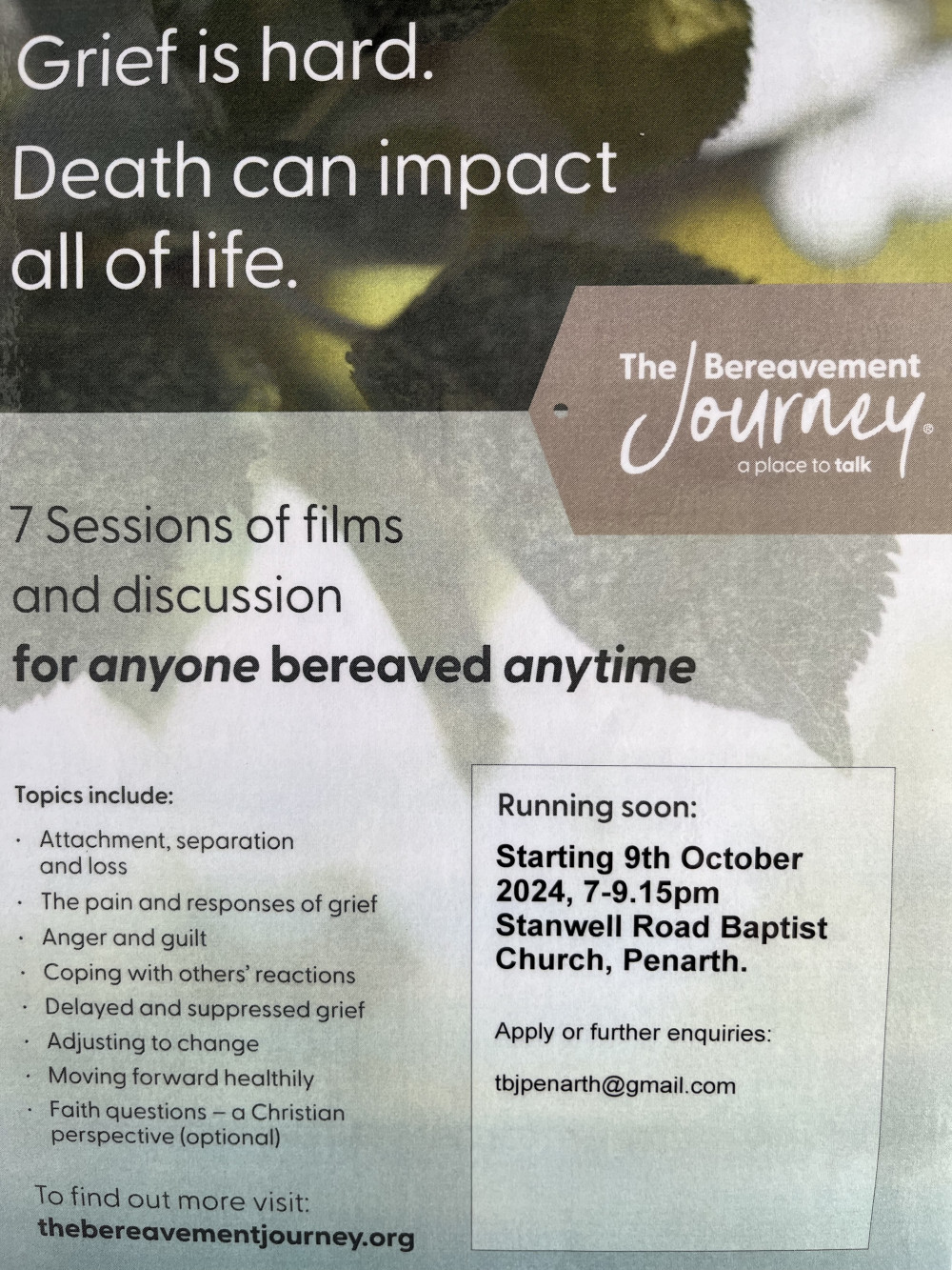 The Bereavement Journey Penarth