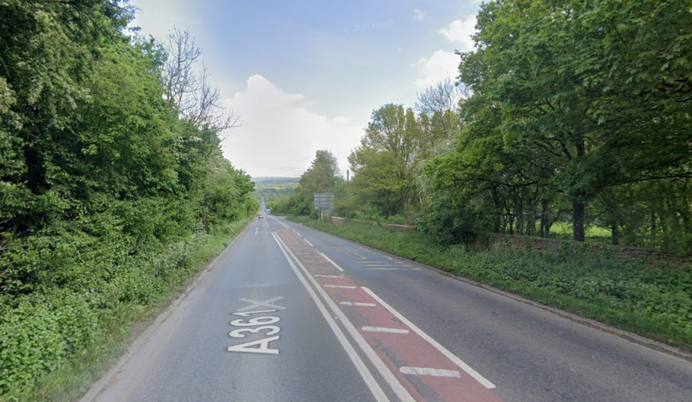 The road, between the Marston Road and Blatchbridge roundabouts was closed for much of Friday afternoon after the incident (image by Google Maps)