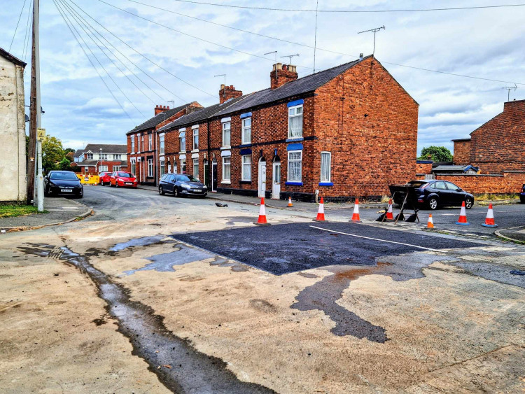 Middlewich Street finally reopened on Friday 23 August, after United Utilities completed works on a section of sewer, causing the road collapse (Ryan Parker).