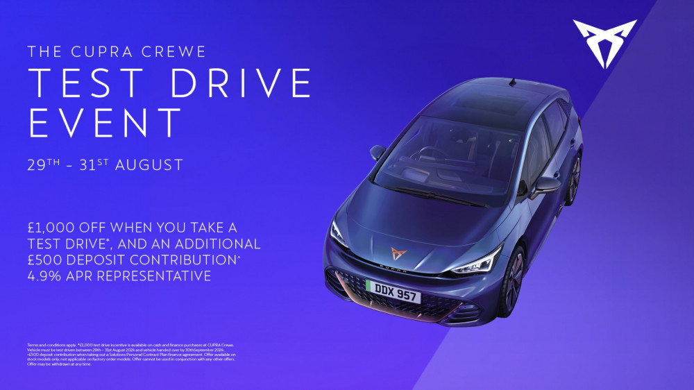 Don’t miss out and book a test drive with the team at CUPRA Crewe today! (Swansway).