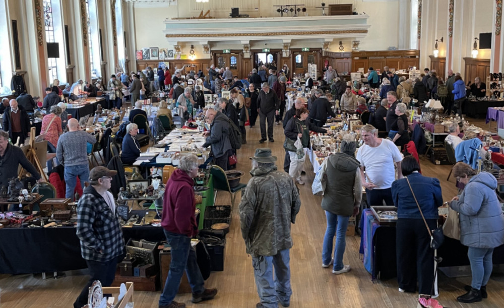 The Stockport Town Hall antiques fair makes a welcome return to the borough on Saturday 21 September (Image - Cheshire Set Fairs)