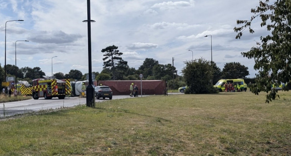 The roundabout connects Maldon Road (A414) to Danbury, as well as offering access to the B1010 to Hazeleigh and the B1418 to Bicknacre. (Photo: Tom Marks)