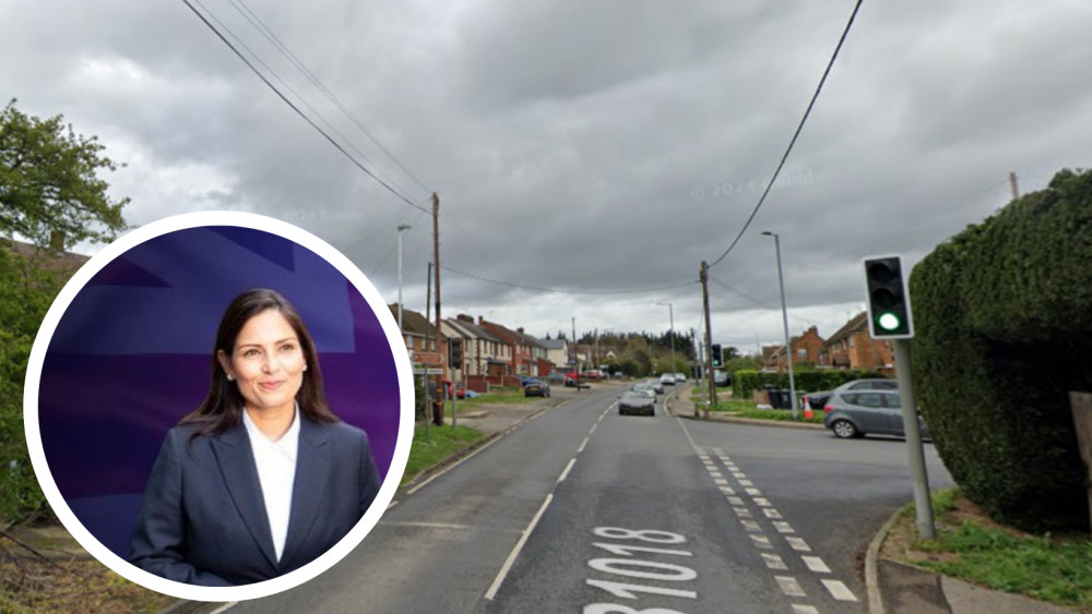 Dame Priti Patel has been the MP for Witham for fourteen years. (Photo: @pritipatel on X/ Google Streetview)