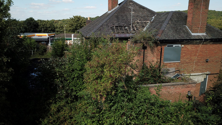 The pub site is now derelict and due to be demolished. Photo: Stephen Nicholson/LDRS: 