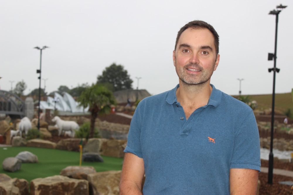 James Moss and his family has opened Australian Adventure Golf on his family farm, also known as Adlington Golf Centre. (Image - Macclesfield Nub News) 