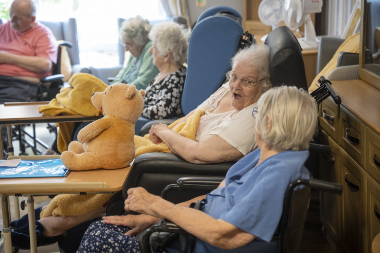 Residents enjoy their party at The Meadows. Photos: Supplied