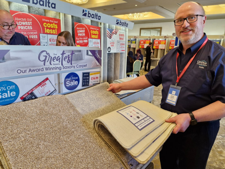 Owner and manager of United Carpets in Crewe, Eddie Davies (Nub News).
