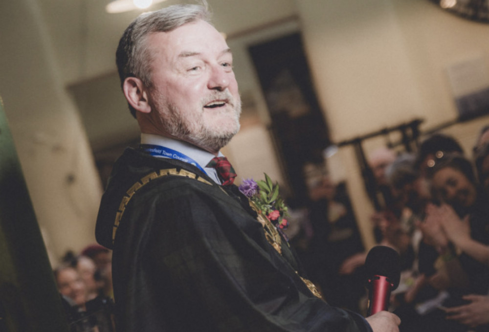 Mayor Sandy Livingstone first became a councillor in May 2021. He is pictured here at the Totally Locally Fashion Show, held earlier this year, in Macclesfield. (Image - Rolph & Co. Photography, Macclesfield) 