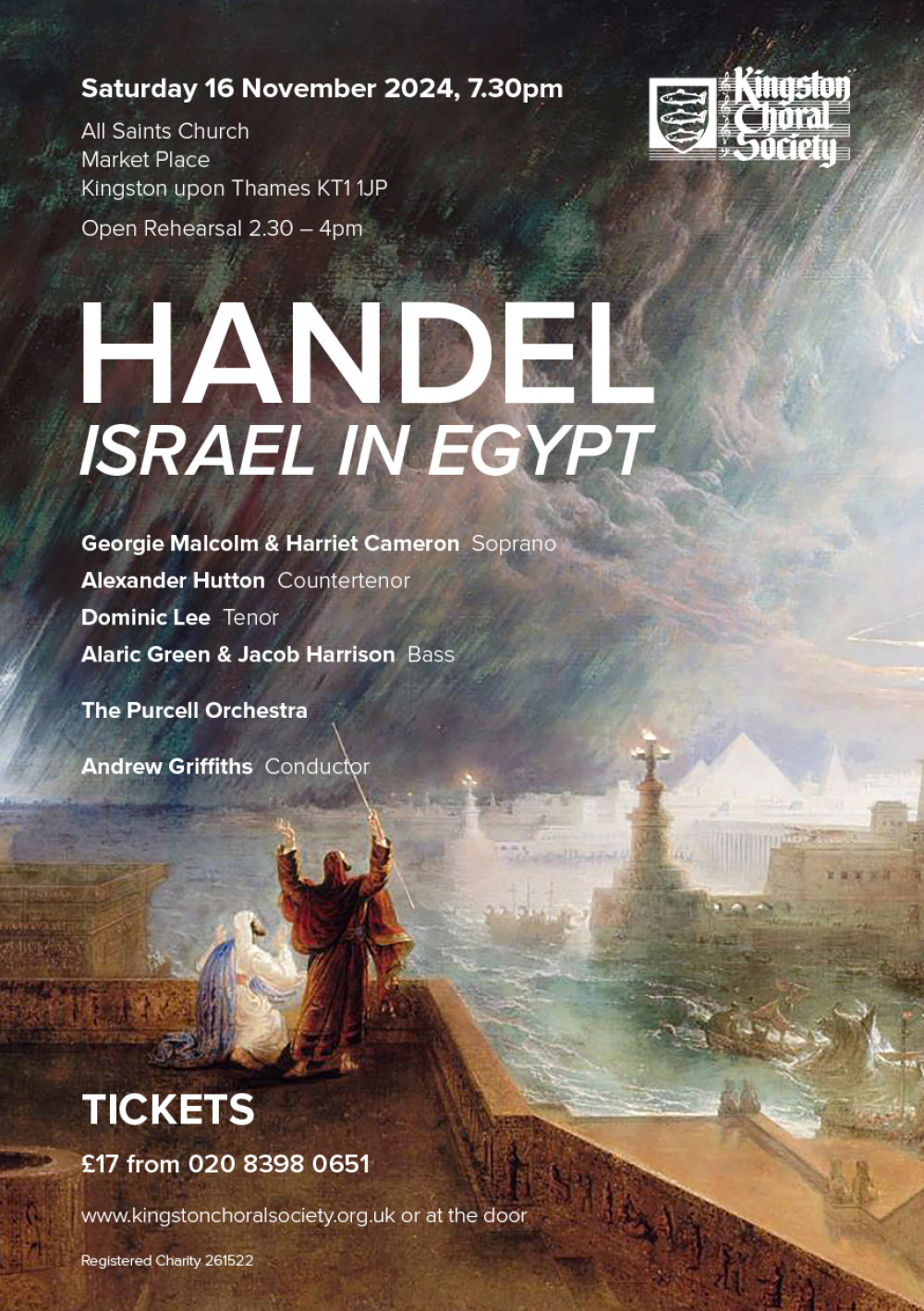 Kingston Choral Society Concert : Handel - Israel in Egypt