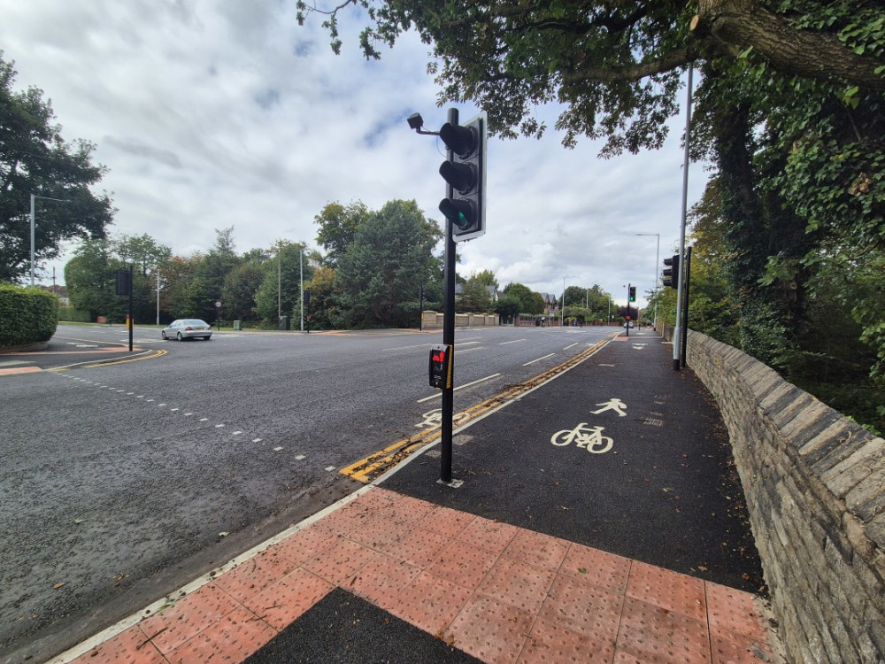 Two schemes have been completed on the A34 corridor in Cheadle (Stockport Borough Council).