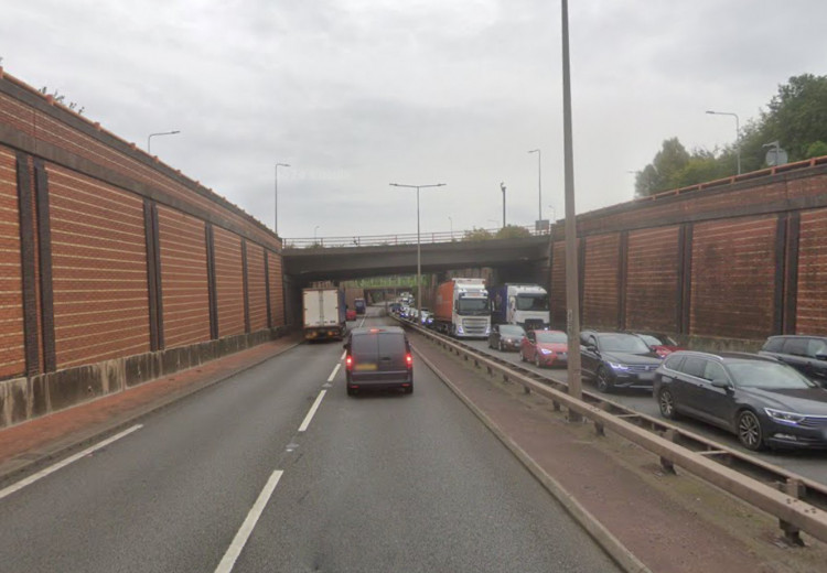 Police were called to the A50 at Heron Cross at around 4.45am today (Google).