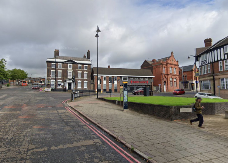 Police searched a disused restaurant on Swan Square, Burslem, last week (Google).