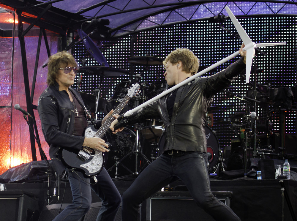 Not quite the real Bon Jovi - but not far off. Born Jovi play live in Ibstock on Saturday. Photo:  © Aija Lehtonen | Dreamstime.com