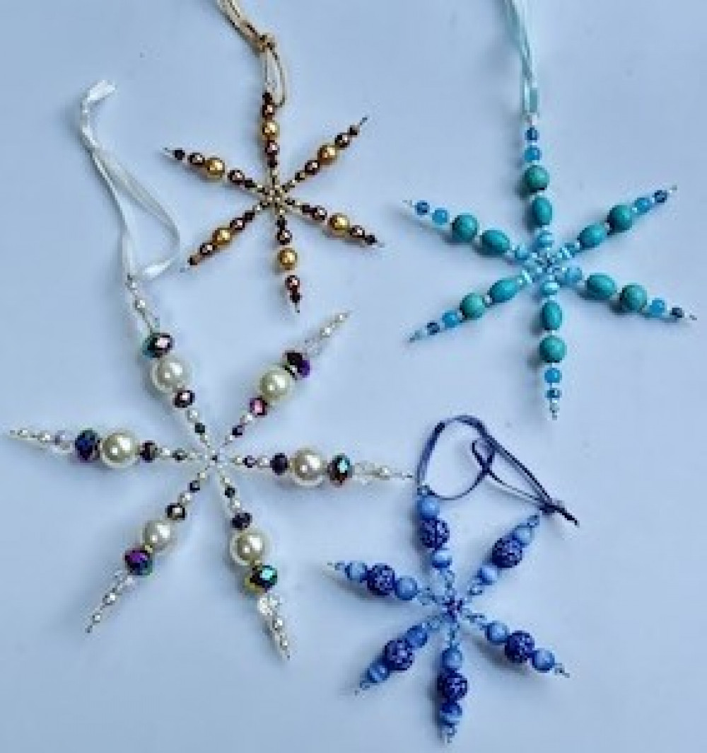 Beaded Snowflakes Beaded Snowflakes