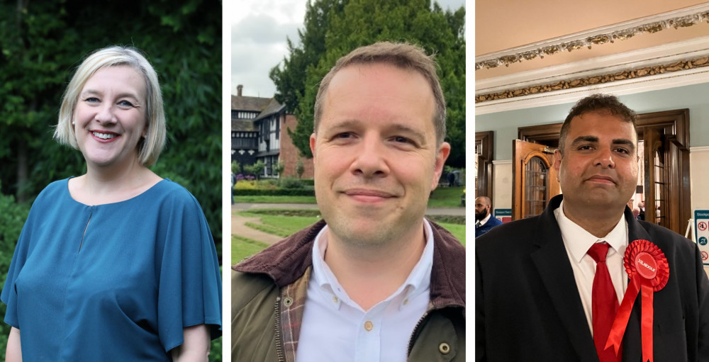 All three of the MPs in Stockport borough - (left to right) Lisa Smart, Tom Morrison and Navendu Mishra - have landed top jobs in their respective parties (Images LtoR: Lisa Smart, LDRS, LDRS)