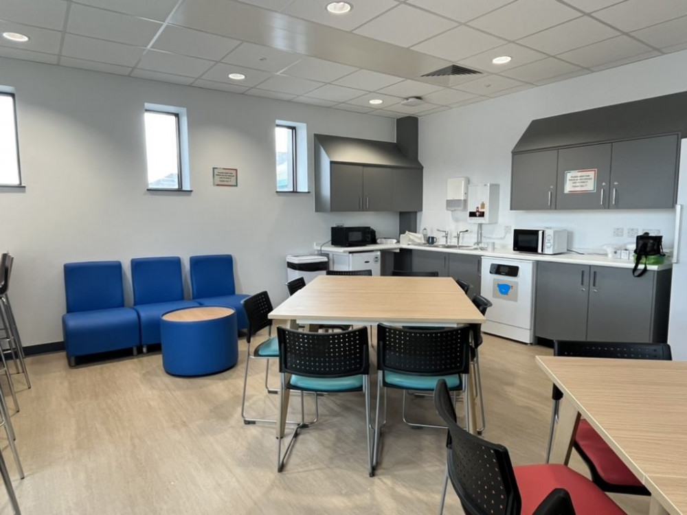 Some of the newly-opened staff facilities at Stepping Hill Hospital's urgent care campus (Image - Stockport NHSFT)