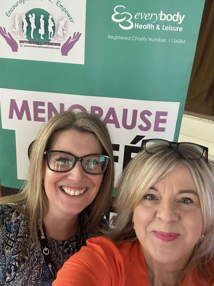Natalie Coomer and Lisa Moss who are launching the Sandbach Menopause Cafe. (Photo:  Natalie Coomer)