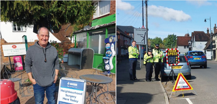 Hitchin Rural officers, alongside Cllr Ralph Muncer, conducted speed checks on the High Street in Codicote.