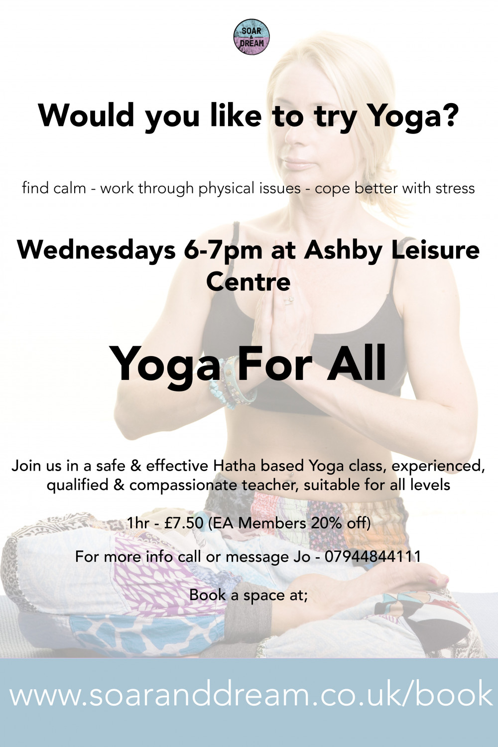 Yoga For All at the Ashby Leisure Centre, Hood Park, Ashby de la Zouch, Leicestershire Yoga For All at the Ashby Leisure Centre, Hood Park, Ashby de la Zouch, Leicestershire