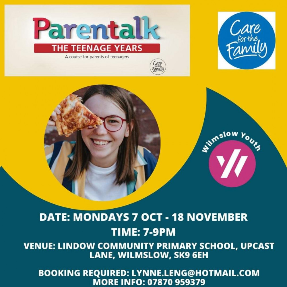 The parent talks take place from 7 October to 18 November (Wilmslow Youth). The parent talks take place from 7 October to 18 November (Wilmslow Youth).