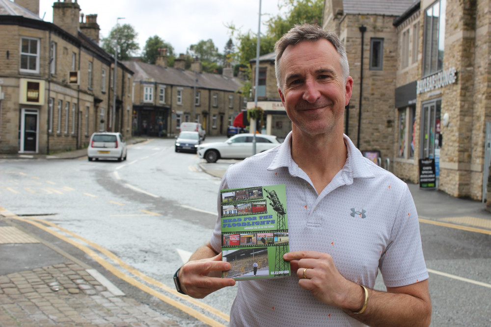 First time author Giles Goford has written a book, about road-tripping around 92 Football League clubs in England. (Image - Macclesfield Nub News)