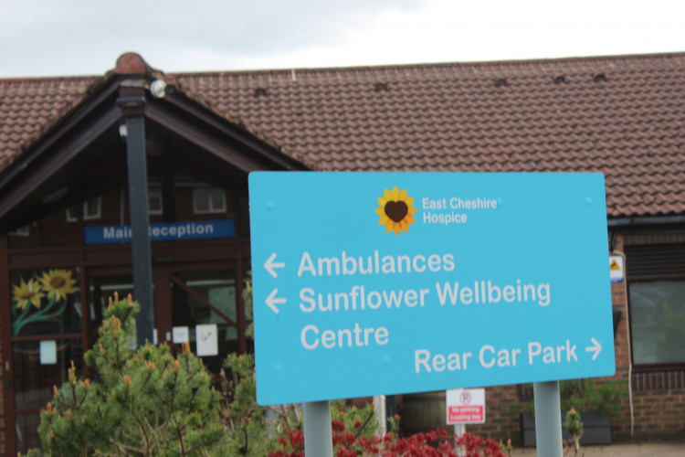 Signage at East Cheshire Hospice, Macclesfield, Cheshire. (Image - Macclesfield Nub News)