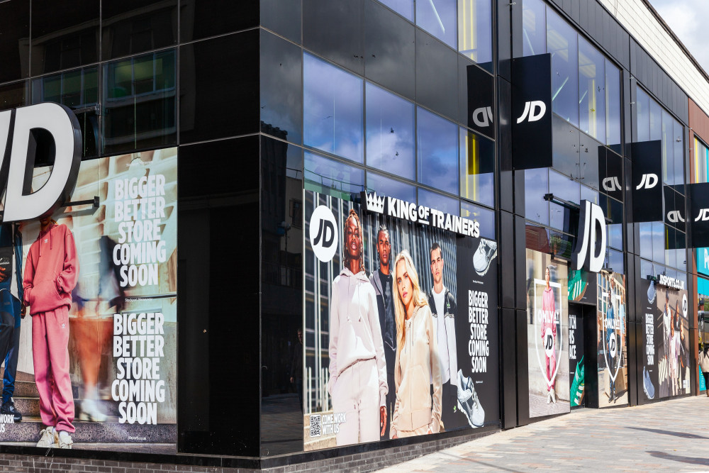 Stockport town centre's new JD store in the Merseyway shopping centre will open on Thursday 3 October 2024 (Image - Merseyway)