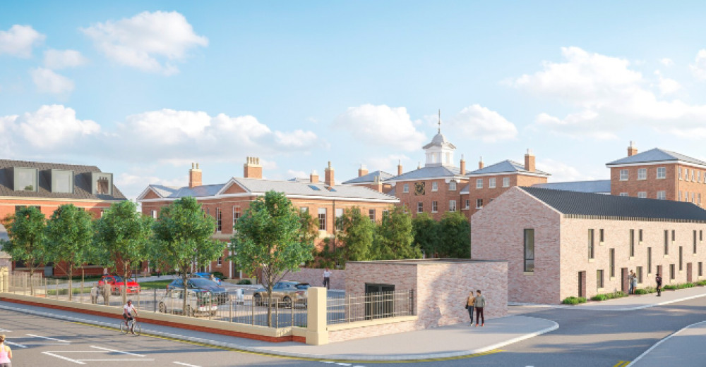 A new care facility - along with 68 new homes - will soon start construction in Stockport town centre, under the name St Thomas' Gardens (Image via Stockport Council)