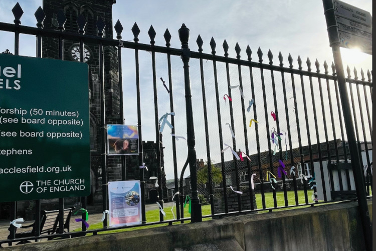 Ribbons on display from last year's inaugural event. (Image - Louise Bullock, Macclesfield) 