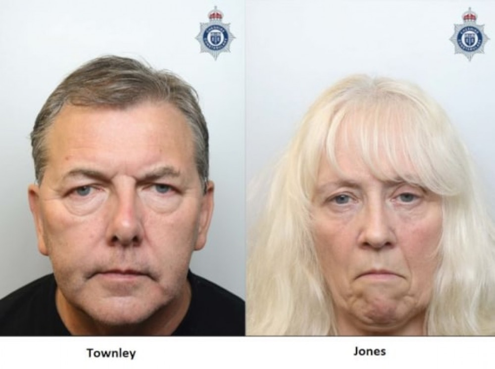 Alan Townley, of Elton Road, Sandbach and Patricia Jones, of Glastonbury Drive, Middlewich have both been jailed in relation to the sexual abuse of a child in Middlewich. (Photos: Cheshire Police) 