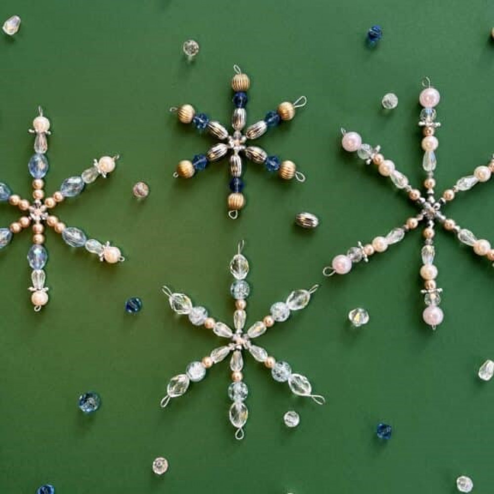 Beaded Christmas Snowflakes - Workshop Beaded Christmas Snowflakes - Workshop