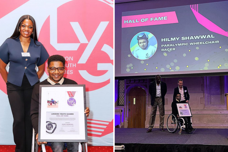 Hilmy Shawwal becomes the second ever wheelchair racer to be inducted into the London Youth Games Hall of Fame (credit: @hilmz_ldn/Instagram).