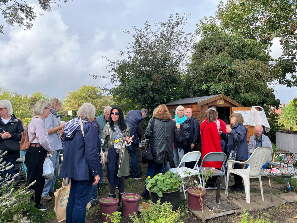 Age UK Richmond holds community allotment days twice a week at Shacklegate Lane Allotments in Teddington every Monday (Credit: Age UK Richmond)