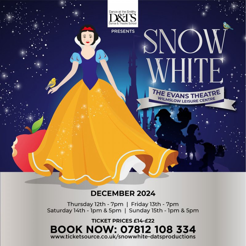 A magical performance of Snow White will take place this December (Dance at the Smithy Dance and Theatre School). A magical performance of Snow White will take place this December (Dance at the Smithy Dance and Theatre School).