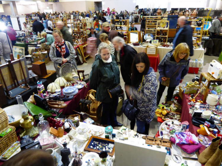 The Giant Flea Market at the Bath & West Showground is the place to be for vintage lovers and bargain hunters.